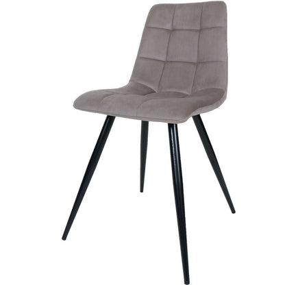 Eetkamerstoel Galgary Taupe  – Vintage Velvet