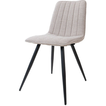 Eetkamerstoel Joppe Bouclé Natural |woon-meubel.nl