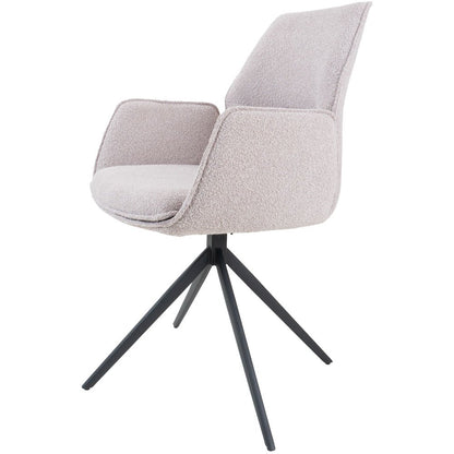 Dining room chair Miley – Bouclé – Natural