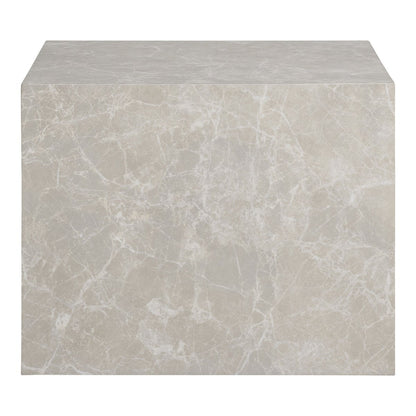 Praagse salontafelset van 2 - Beige, marmerlook, MDF |woon-meubel.nl