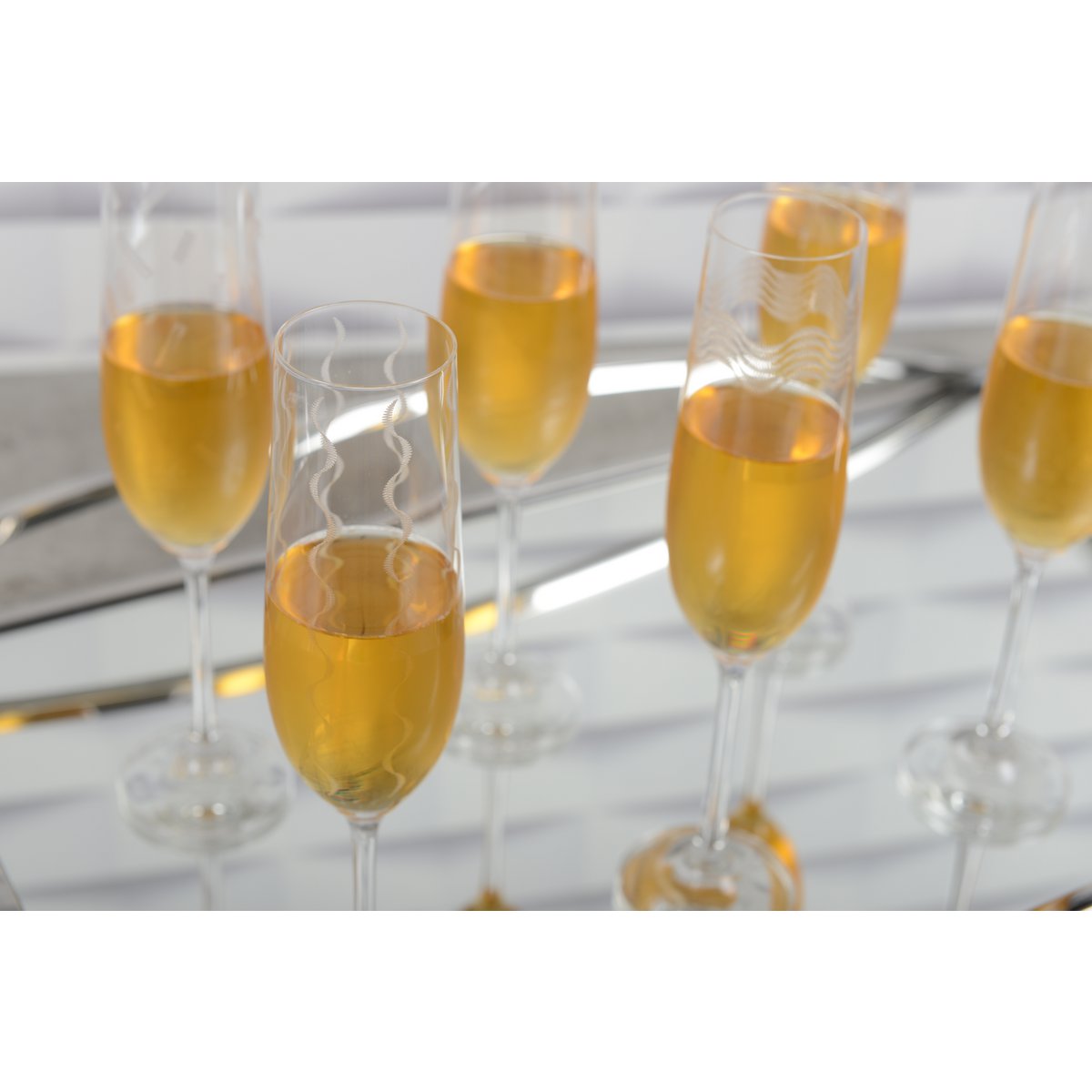 Set van 6 Aulica Champagnefluiten – 30 cm – Luxe Transparant Glas