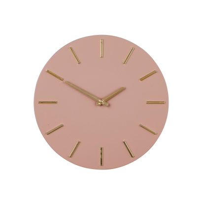 Brixen Wandklok - Ø36 cm - Roze |woon-meubel.nl