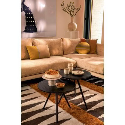 Jailey Side Table - Set of 2 - Recycled Wood - Black