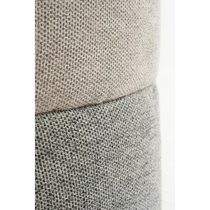 Pouf de rangement - H45 x Ø40 cm - Gris