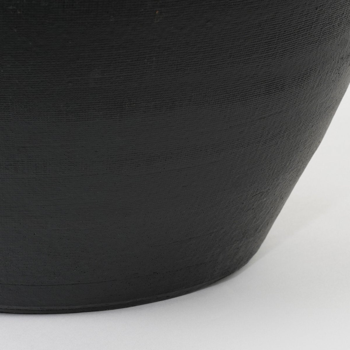 Douro vase round black matt - h40xd26cm