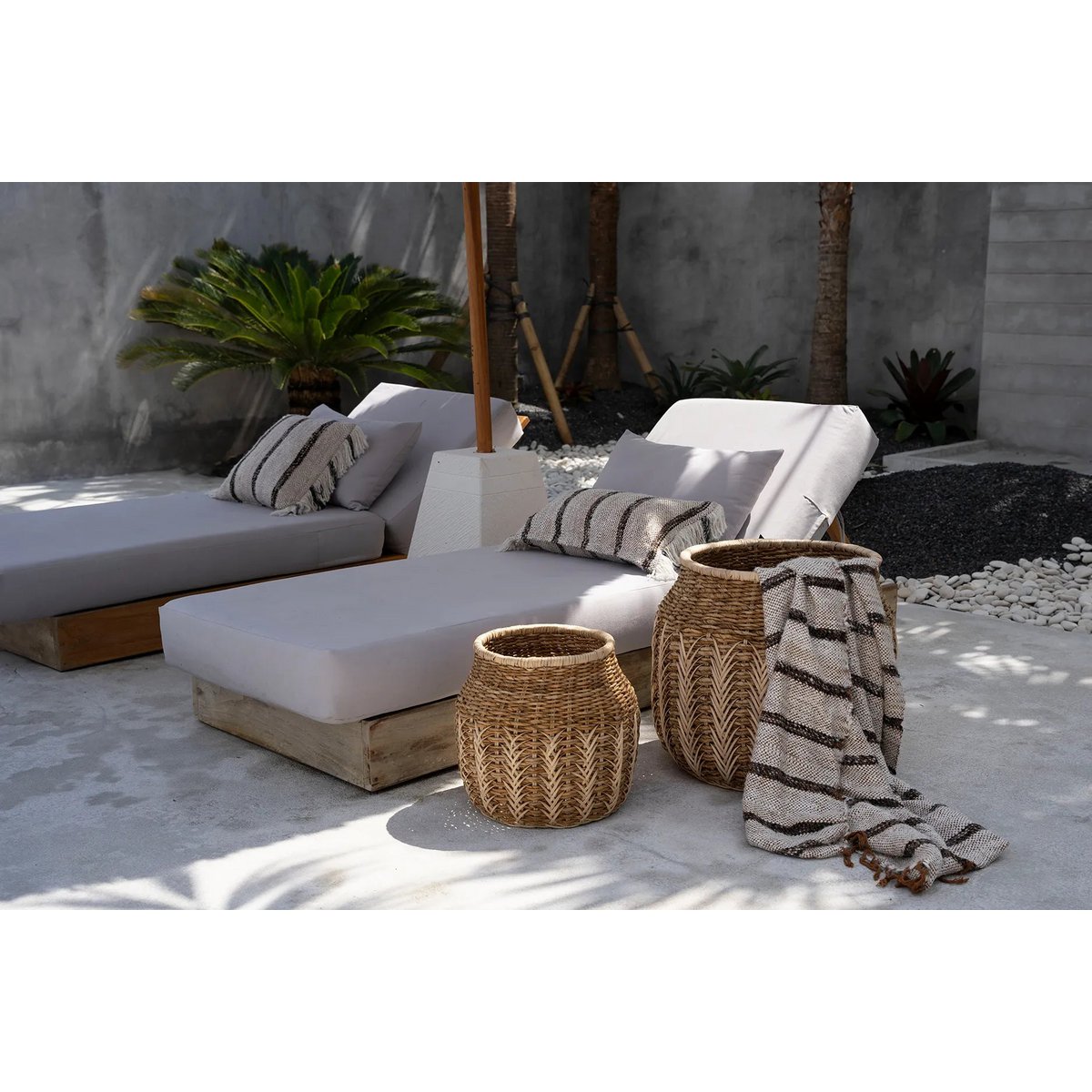 Handgemaakte Rotan Mand - Naturel - M | woon-meubel.nl