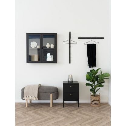 Branca Bench - Brown/Natural, 98x41x48 cm | woon-meubel.nl
