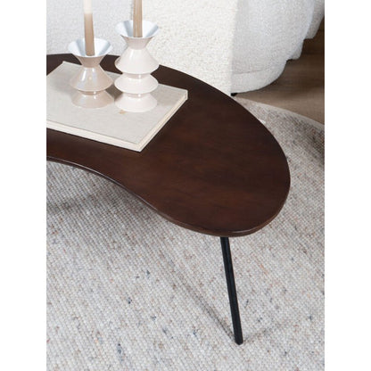 Salontafel Ludo Bruin mangohout  – Organisch Set van 2 |woon-meubel.nl