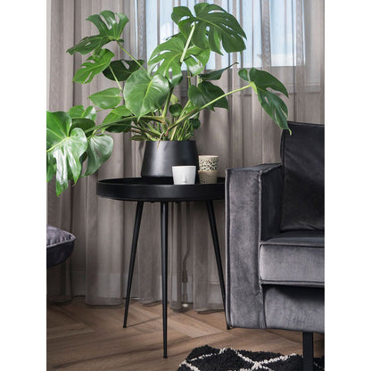Salontafel Sarno Zwart Handgemaakte 60 x 60 cm |woon-meubel.nl