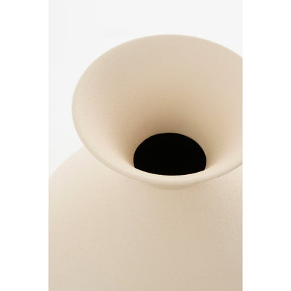 Gyge Vaas Off-white - Metaal - L26 x B22 x H31 cm |woon-meubel.nl