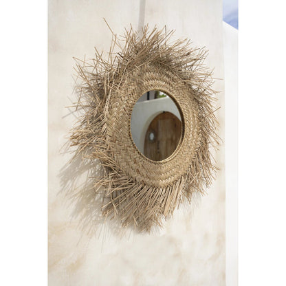 De Rotan Spiegel - Naturel - M| woon-meubel.nl