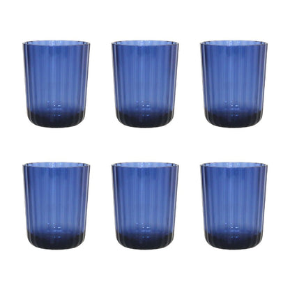 Aulica Waterglazen Set – 6 Blauw Acryl Glazen voor Binnen & Buiten | woon-meubel.nl