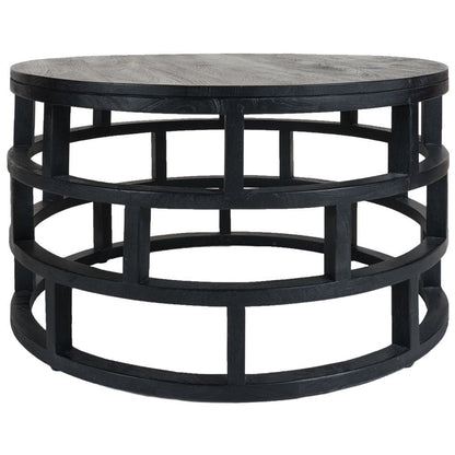 Salontafel Jax  Zwart Mangohout |woon-meubel.nl