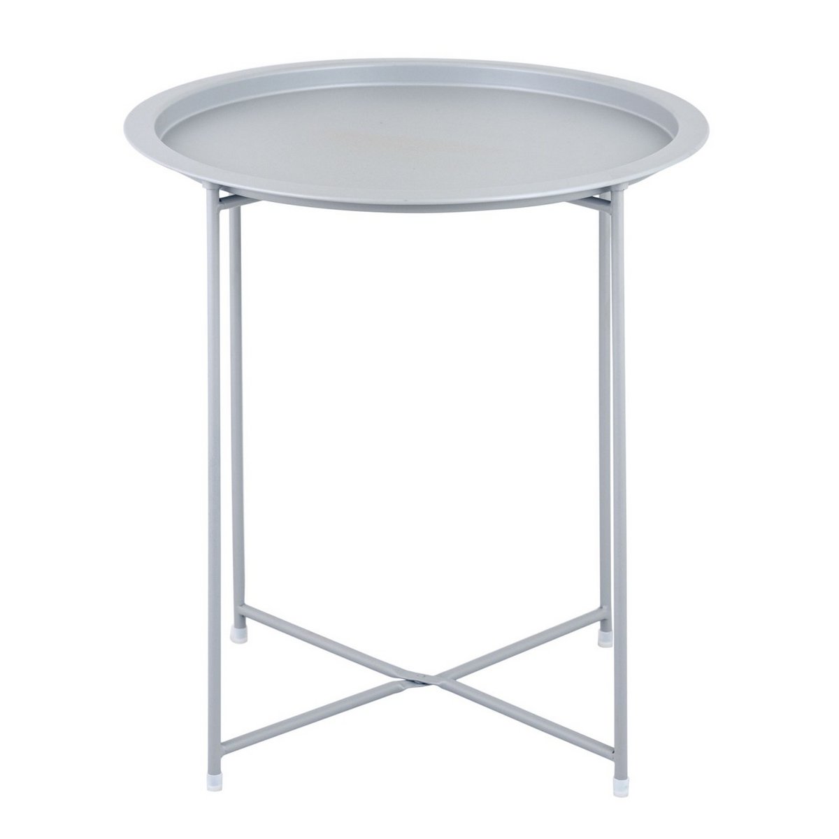 Bijzettafel met opbergruimte – Ø 47 cm | In verschillende kleuren | Voor binnen en buiten