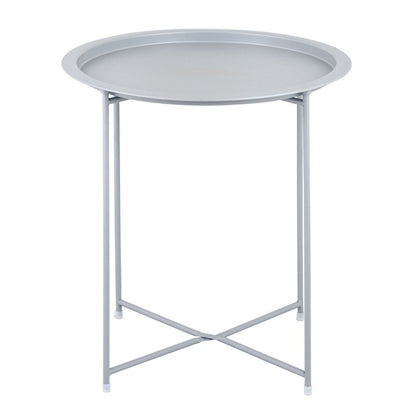 Bijzettafel met opbergruimte – Ø 47 cm | In verschillende kleuren | Voor binnen en buiten