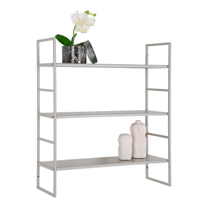 Planches Beja - Gris froid, acier, 48x17x55 cm