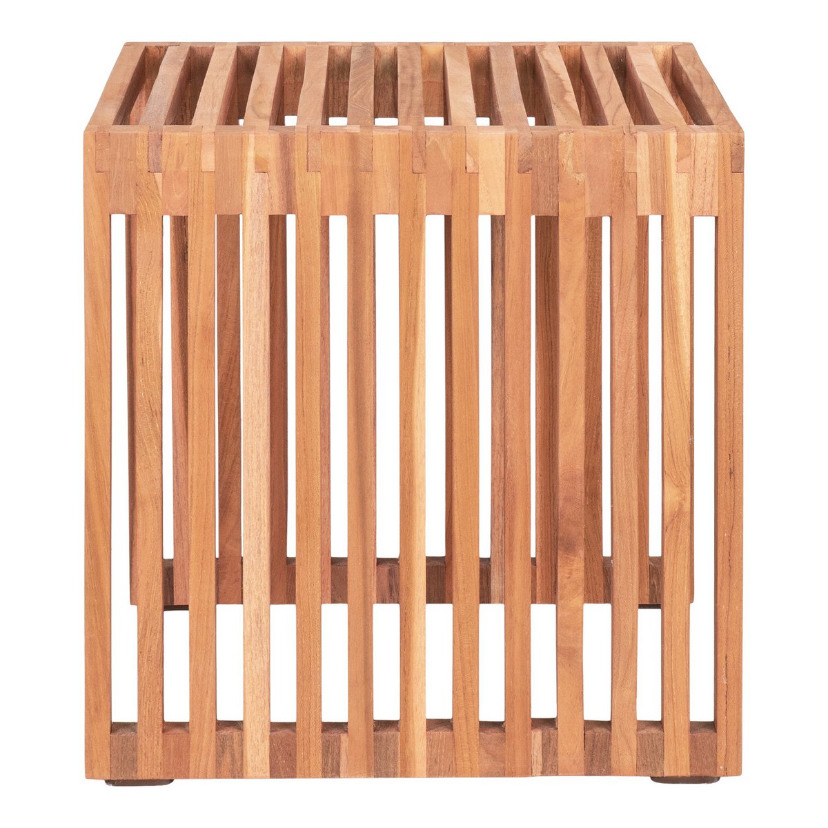 Pego Side table - Side table in teak wood, natural, 40x40x40 cm