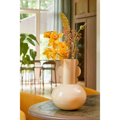 Boyd Vaas - H36 x Ø25 cm - Metaal - Beige |woon-meubel.nl