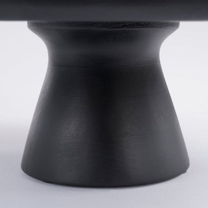 Présentoir à gâteaux Tallo - H10 x Ø30 cm - Bois de manguier 100% FSC - Noir