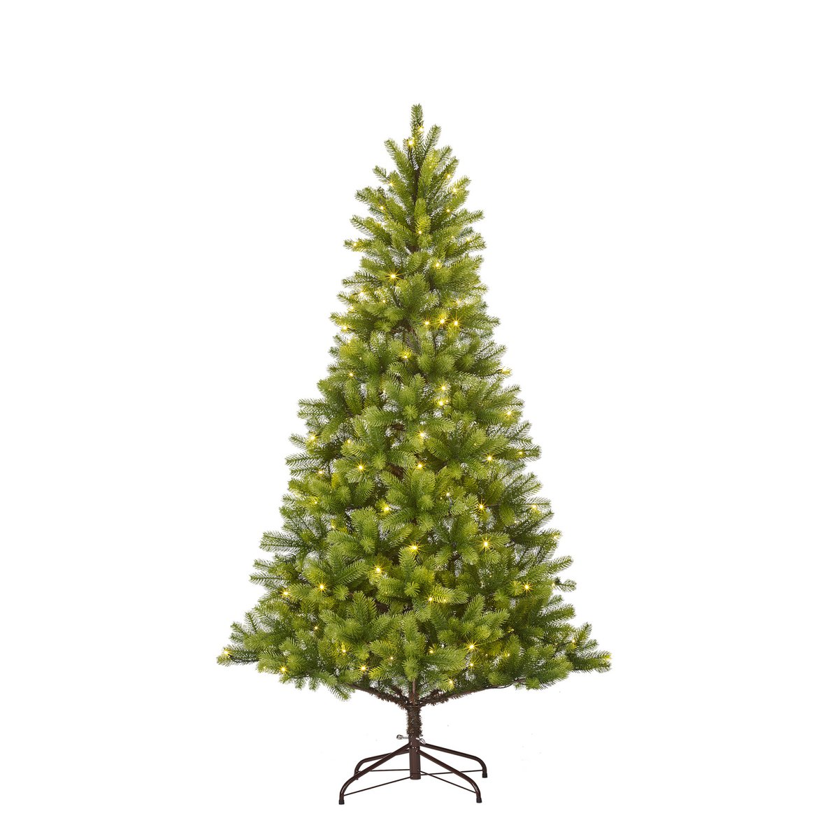 Nagoya Kunstkerstboom met Warm Witte LED Verlichting - H210 x Ø115 cm - Groen