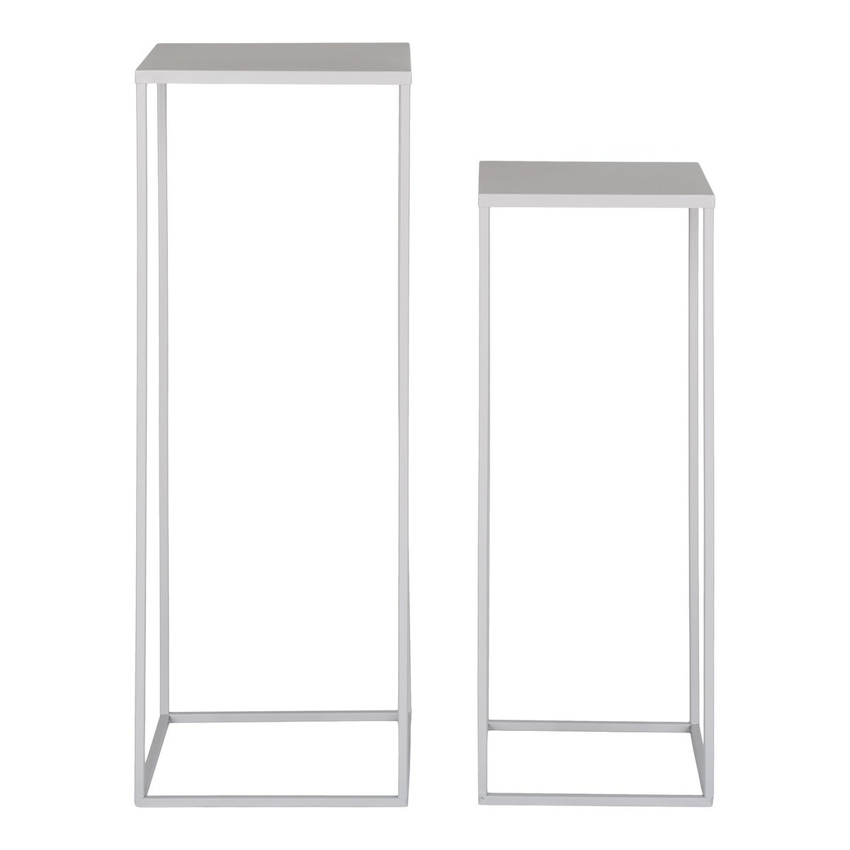 Bloemenstandaard Set – Staal in Koel Grijs – Modern Design | woon-meubel.nl