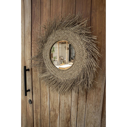 De Rotan Spiegel - Naturel - M| woon-meubel.nl