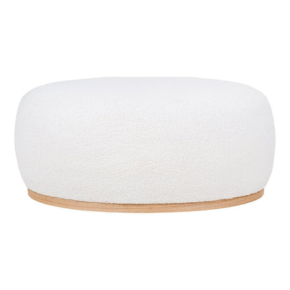 Pouf Manhattan - Pouf, bouclé, blanc, 54,5x88,5x36 cm, HN1235