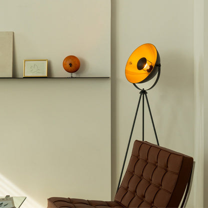 Classic Floor Lamp Letal - Standing Lamp - Black/Gold