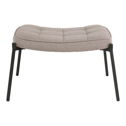 Glasgow Footrest - Footrest, stone with black legs