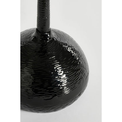 Colin Side Table - H68 x Ø24 cm - Recycled Aluminum - 100% FSC - Black