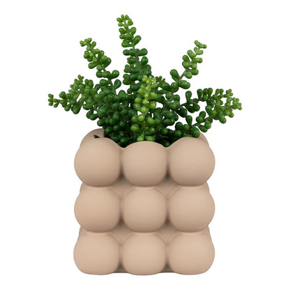 Flowerpot - Flowerpot in ceramic, brown