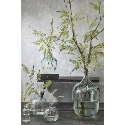 Diego Fles Vase - H42 x Ø27 cm - Recycled Glass - Transparent