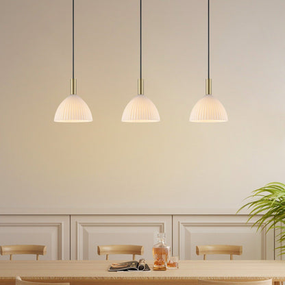 Hanging lamp Credo - Brass - 70x18x125cm