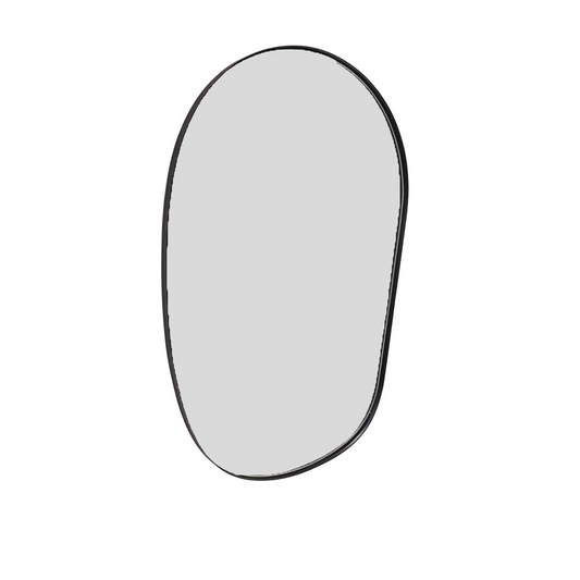 Spiegel - Ovale vorm - Zwart - 46X71 |woon-meubel.nl