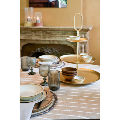 Rama Etagere 3 Laags - L38xB38xH55cm - Metaal - Goud |woon-meubel.nl