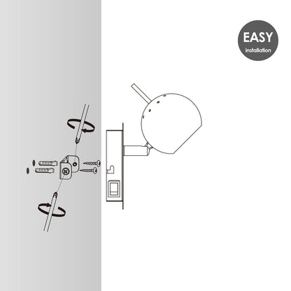 Wall spotlight Bollo - incl. dimmable LED lamp - chrome