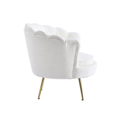 Chair shell with Bouclé fabric