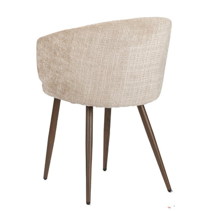 Luna eetkamerstoel crème - Comfort - Set van 2 |woon-meubel.nl