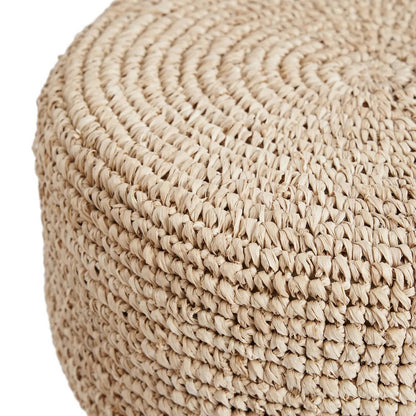 De Raffia-barkruk, teakhout, raffia |woon-meubel.nl