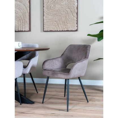 Eetkamerstoel Gina – Ramses – Taupe |woon-meubel.nl