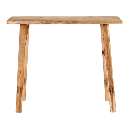 Girona Console Table - Teak Wood, Natural - 90x30x80 cm