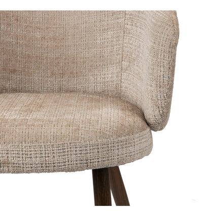Luna eetkamerstoel crème - Comfort en Modern Design - Set van 2