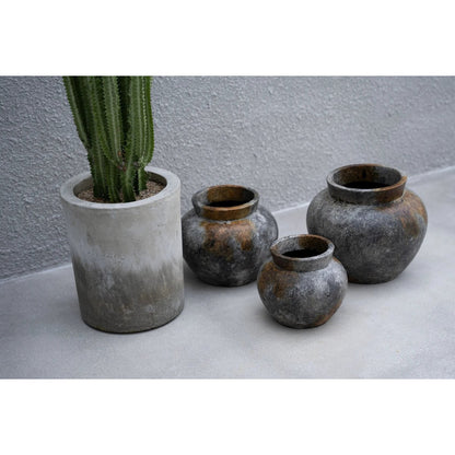 De Funky Vaas - Antiek Grijs - M |woon-meubel.nl