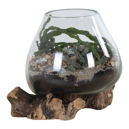 San Marino Waterdrop – Teakhout & Glazen Decoratie | woon-meubel.nl