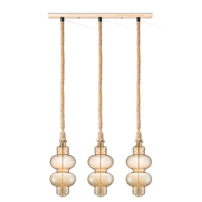 Pendant lamp Leonardo Diabolo - 3L G180 - dimmable amber