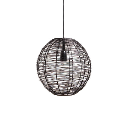 Pendant lamp NATHAN matt black Ø35x35cm