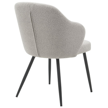 Eetkamerstoel Kendra – Bouclé – Naturel |woon-meubel.nl