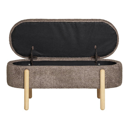 Branca Bench - Brown/Natural, 98x41x48 cm | woon-meubel.nl