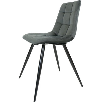 Eetkamerstoel Galgary Army Green 21 – Vintage Velvet |woon-meubel.nl
