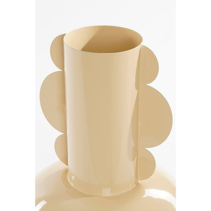Boyd Vaas - H36 x Ø25 cm - Metaal - Beige |woon-meubel.nl